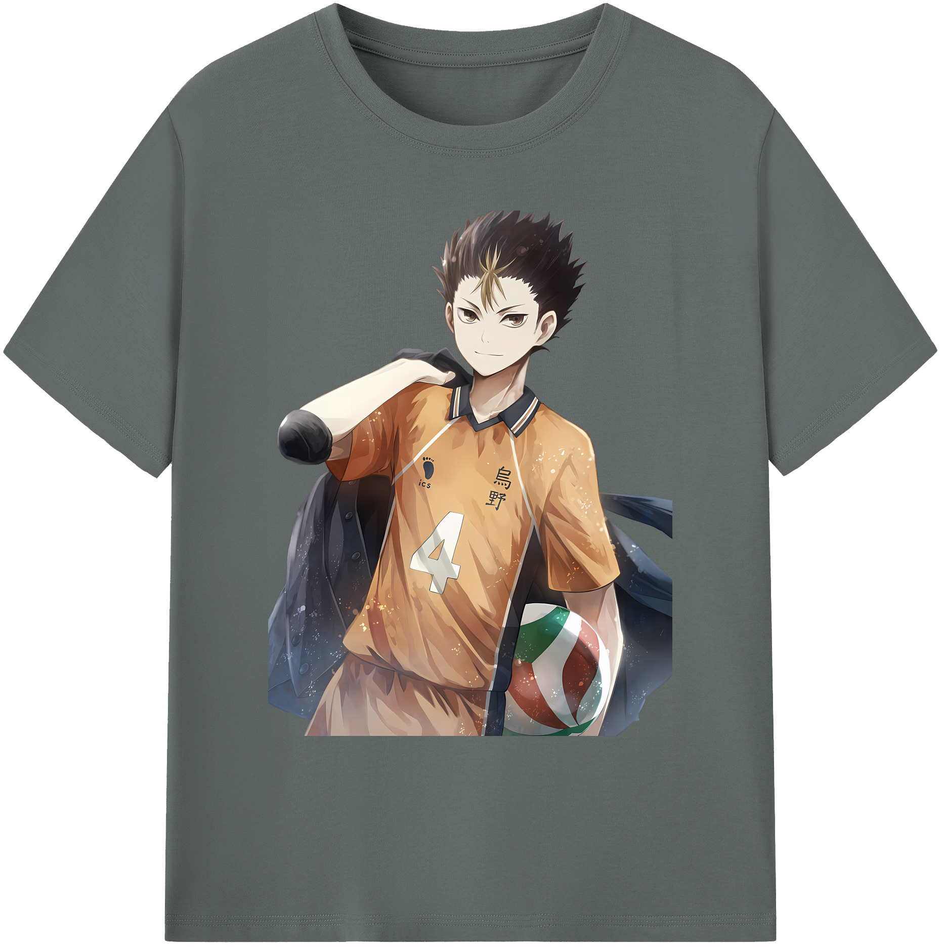（画像用） ハイキュー!! Haikyu!! 綿100％ メンズ半袖Tシャツ｜肌触りやわらか＆通気性